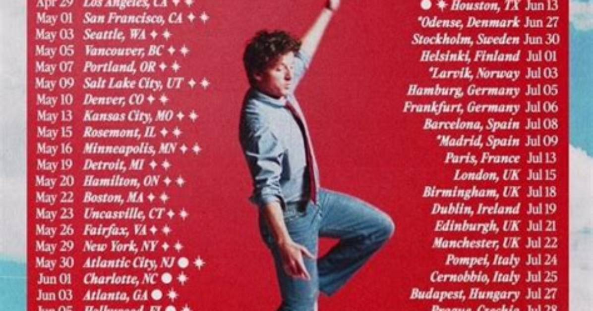 Charlie Puth Announces North American Tour: Dates, Venues, Tickets, and More