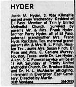 Jacob Hyder Obituary, What Was Jacob Hyder Cause of Death?