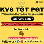 Kvs Tgt / Pgt Interview Letter 2023: 13 हजार भर्ती परीक्षा के एडमिट कार्ड, यहाँ करें डाउनलोड