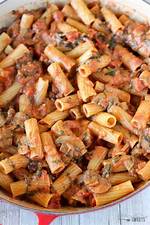 Pasta with Mushrooms - Celebrating Sweets