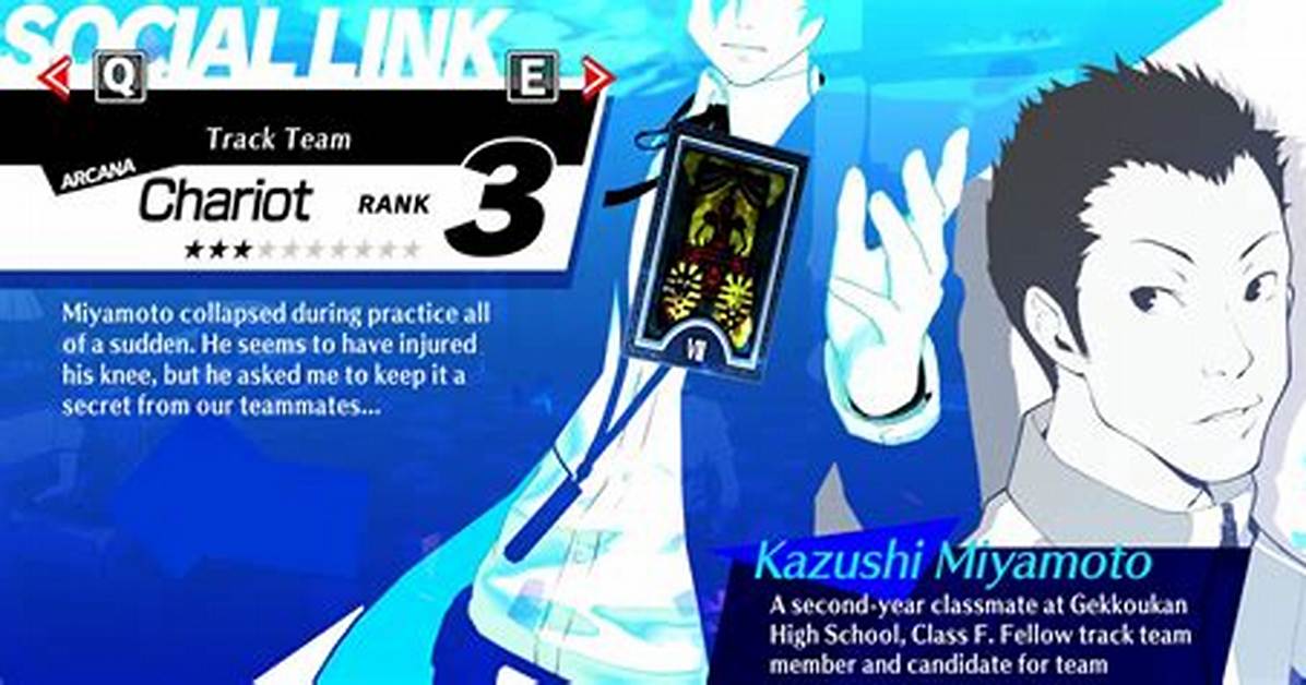 Persona 3 Reload: Chariot Social Link & Track Team Joining Guide - Sarkariresult