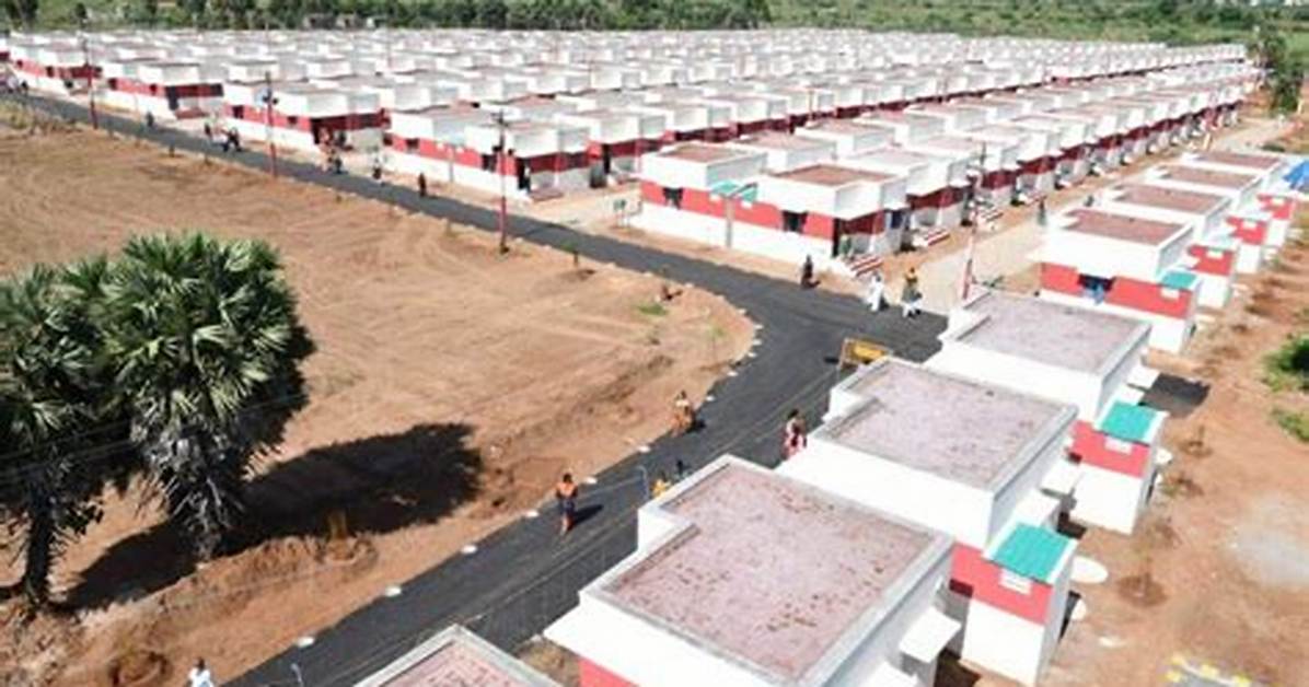 Sri Lankan Tamil Refugees in Dindigul Get Concrete Houses at Rehabilitation Camp