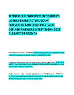 What Is an F Endorsement in Tennessee