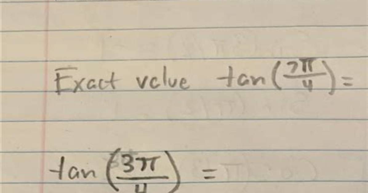 What Is the Exact Value of Csc 270