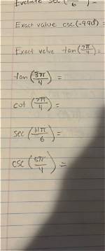 What Is the Exact Value of Csc 270
